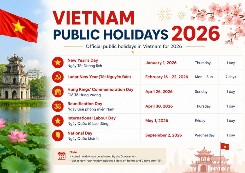 Vietnam Public Holidays 2026