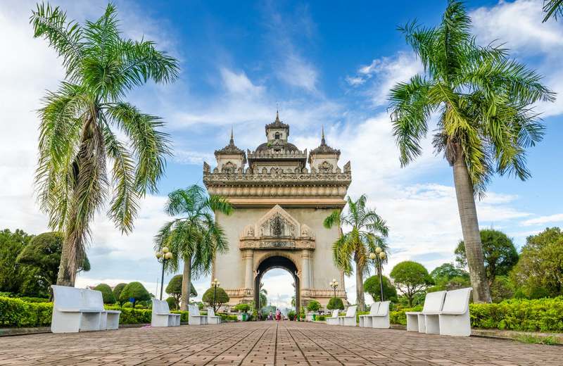 Patuxai in Vientiane City, Laos