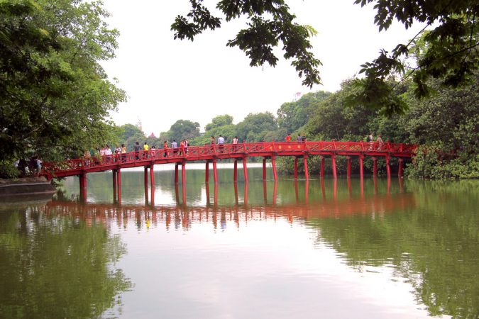 The Huc Bridge, Hoan Kiem Lake, Hanoi-01