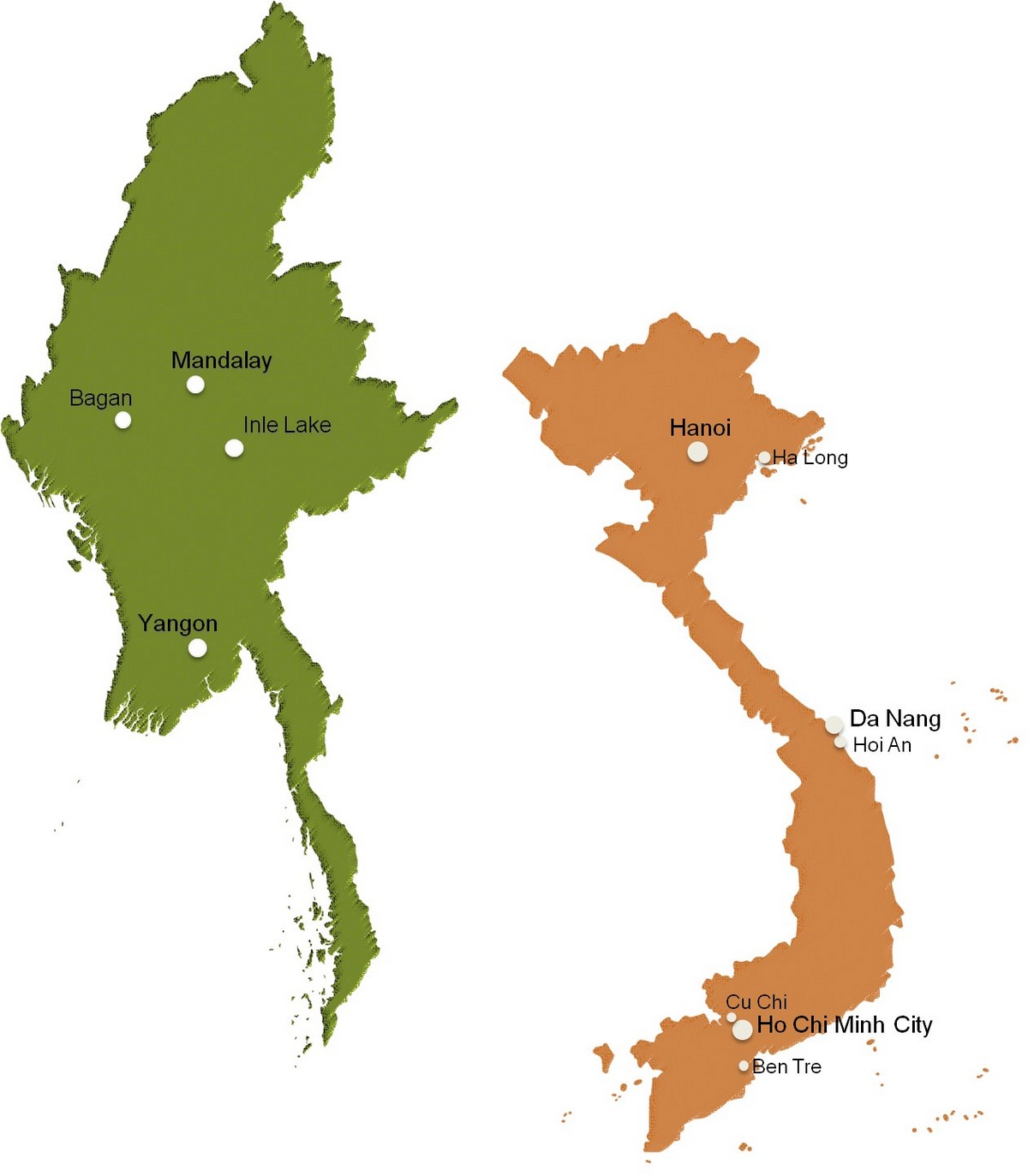 Tour di 15 Giorni in Vietnam e Myanmar