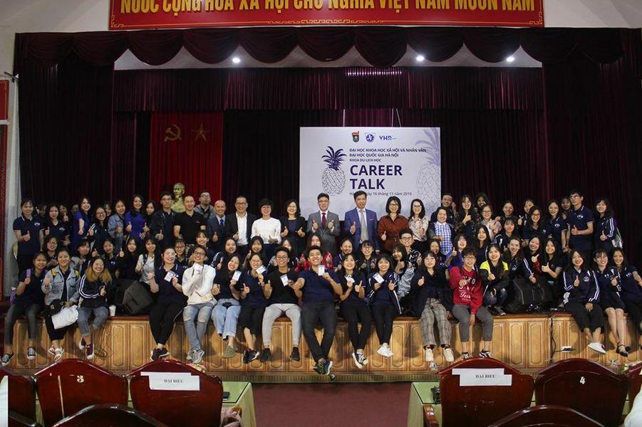 Students of Faculty of Tourism – USSH, and speakers at Career Talk