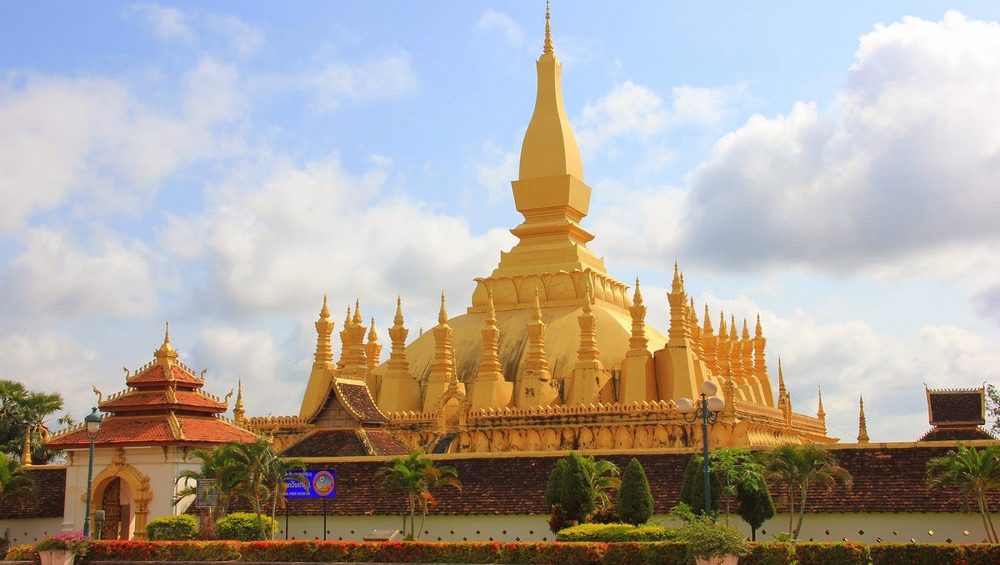 Pha That Luang Stupa in Laos