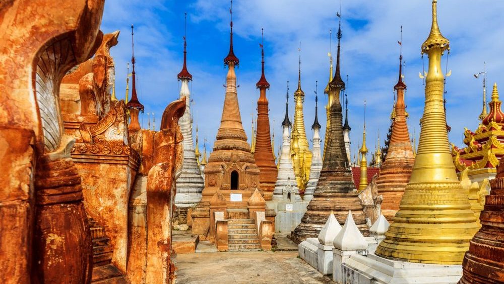 Shwe Indein Pagoda in Myanmar