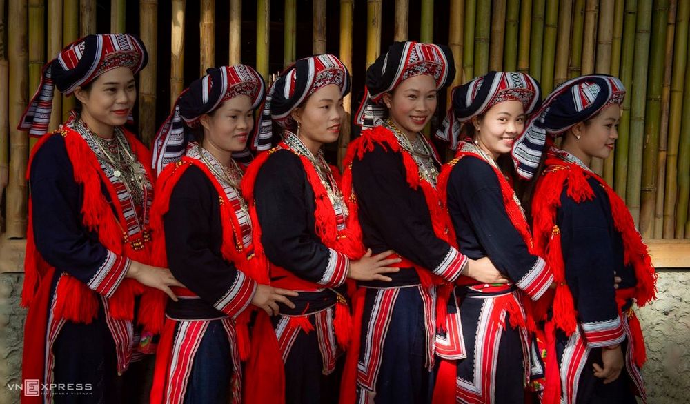 Traditional dress of the Red Dao people