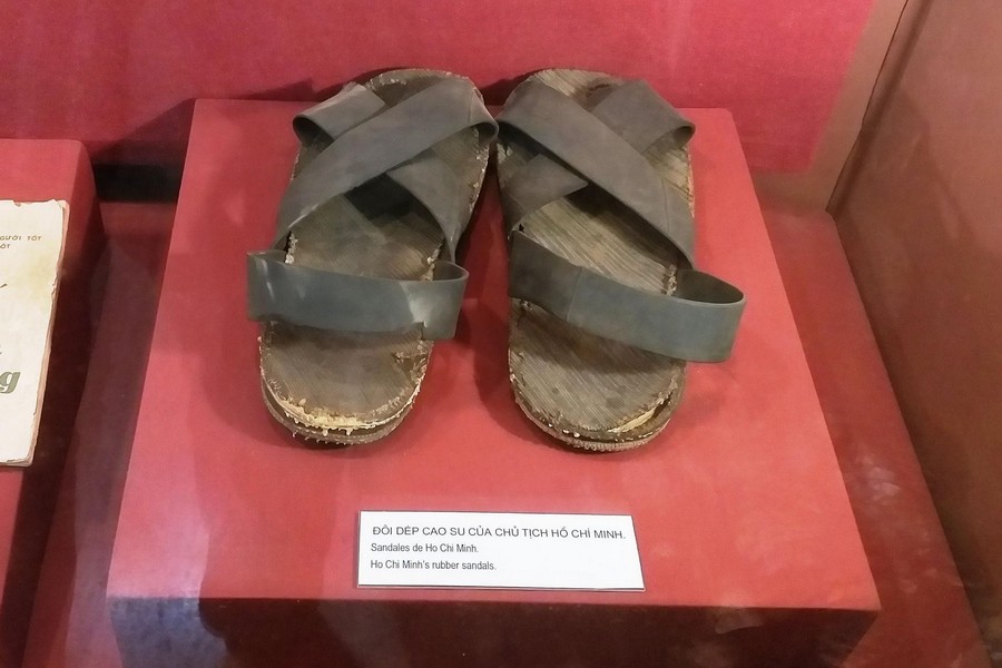 Ho Chi Minh rubber sandals in Ho Chi Minh Mausoleum