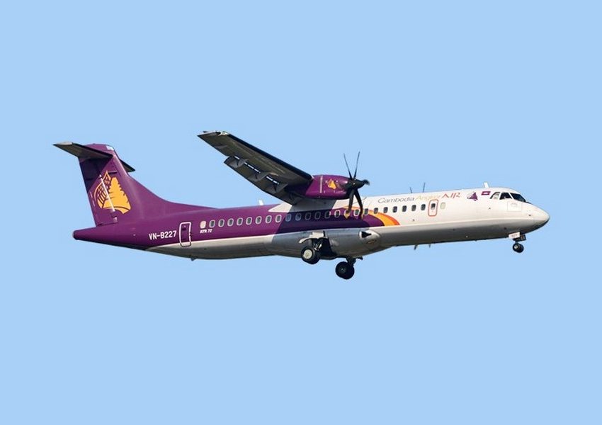 An airplane from Cambodia Angkor Air