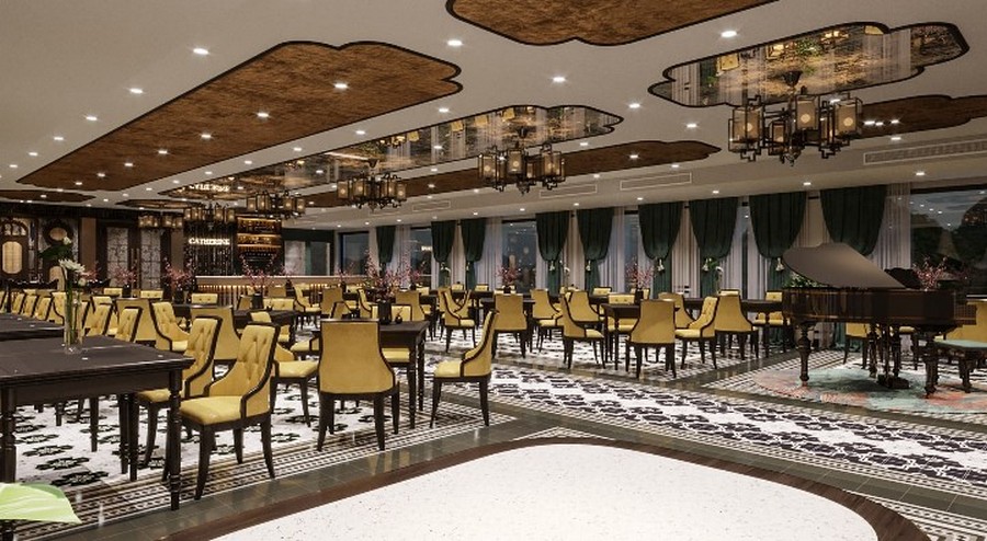 Catherine Cruise onboard the restaurant