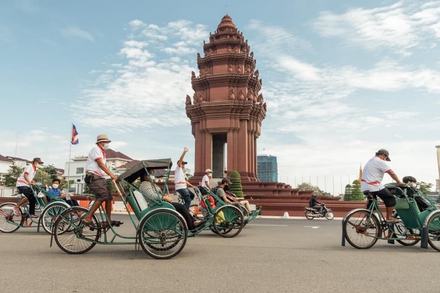 Cyclo is the oldest mode of Cambodian transportation