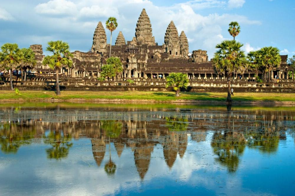The mysterious historical beauty of Angkor Wat, Cambodia at dawn