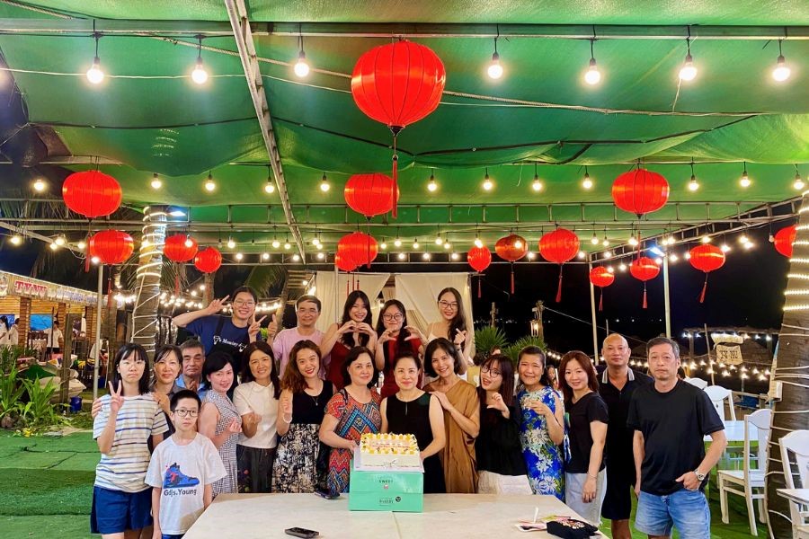 Eviva’s welcome dinner and birthday celebration night.