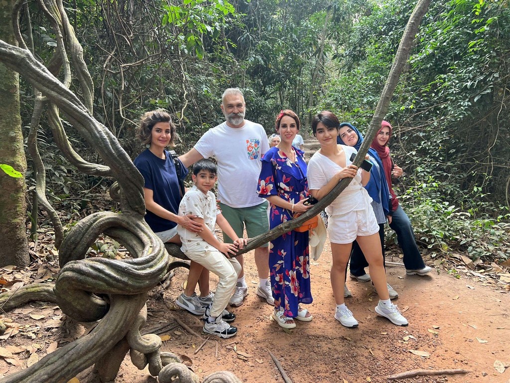 Eviva Tour Vietnam guests visiting the historic Cu Chi Tunnels in Ho Chi Minh City.