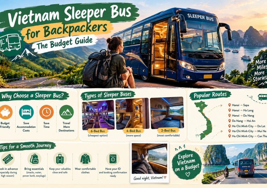 Vietnam Sleeper Bus for Backpackers