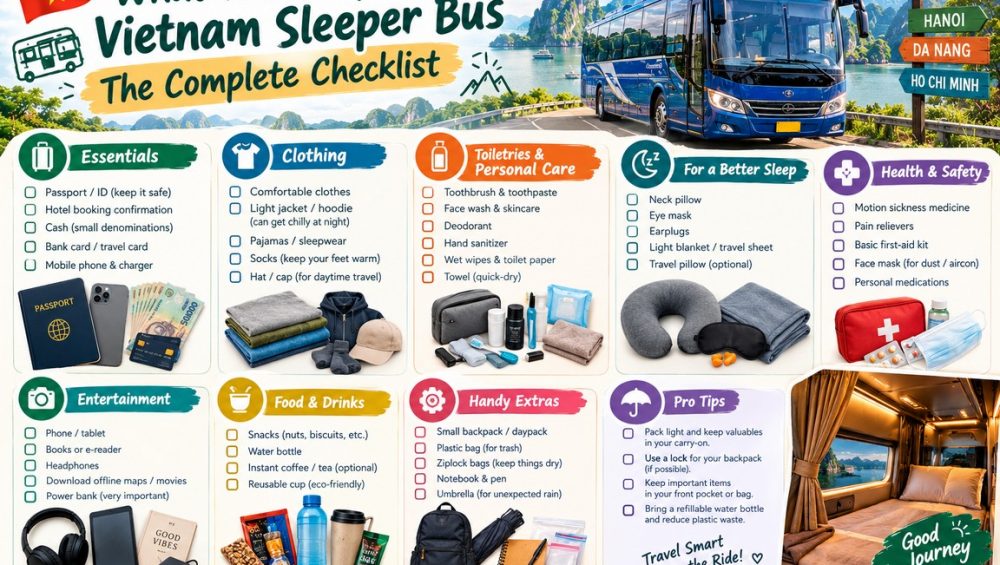 What to Pack for a Vietnam Sleeper Bus