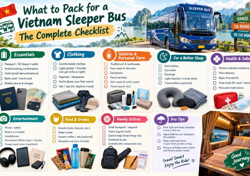 What to Pack for a Vietnam Sleeper Bus